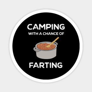 Funny Camping Fart Humor Magnet